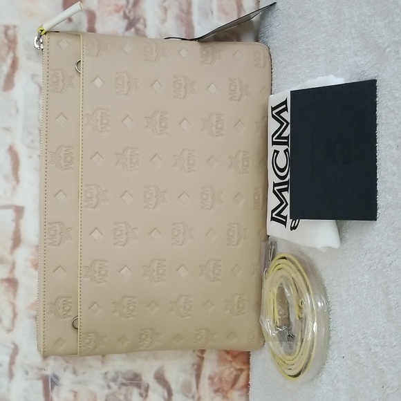 New MCM Klara Monogram Leather Crossbody Bag - Picture 1 of 12
